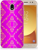 Geschikt voor Samsung Galaxy J5 2017 Uniek TPU Hoesje Barok Roze