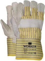 Werkhandschoen M-safe Rundnerfleder met kap en palmversterking maat 10