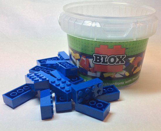 gazon stroomkring vervoer Emmer Blox met circa 65 blauwe bouwstenen in Lego formaat | bol.com