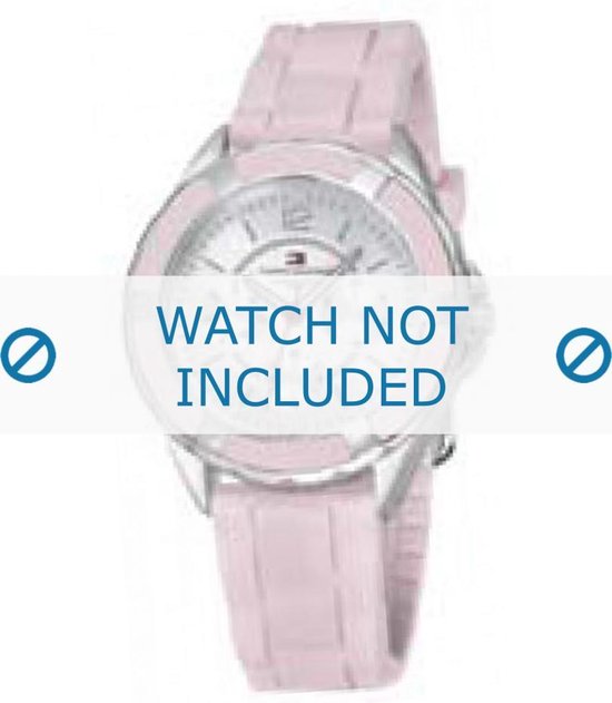 bol.com | Tommy Hilfiger horlogeband TH679300946 / - 1780745 Rubber Roze 17mm