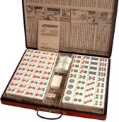 Mahjong spel - in luxe houten koffer L