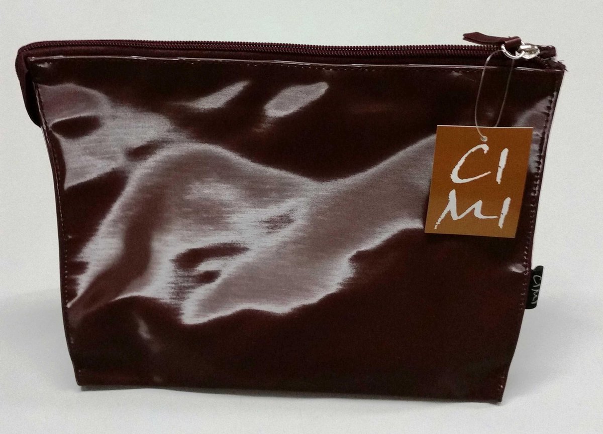 Cimi - Toilettas - Bordeaux Rood/Transparant