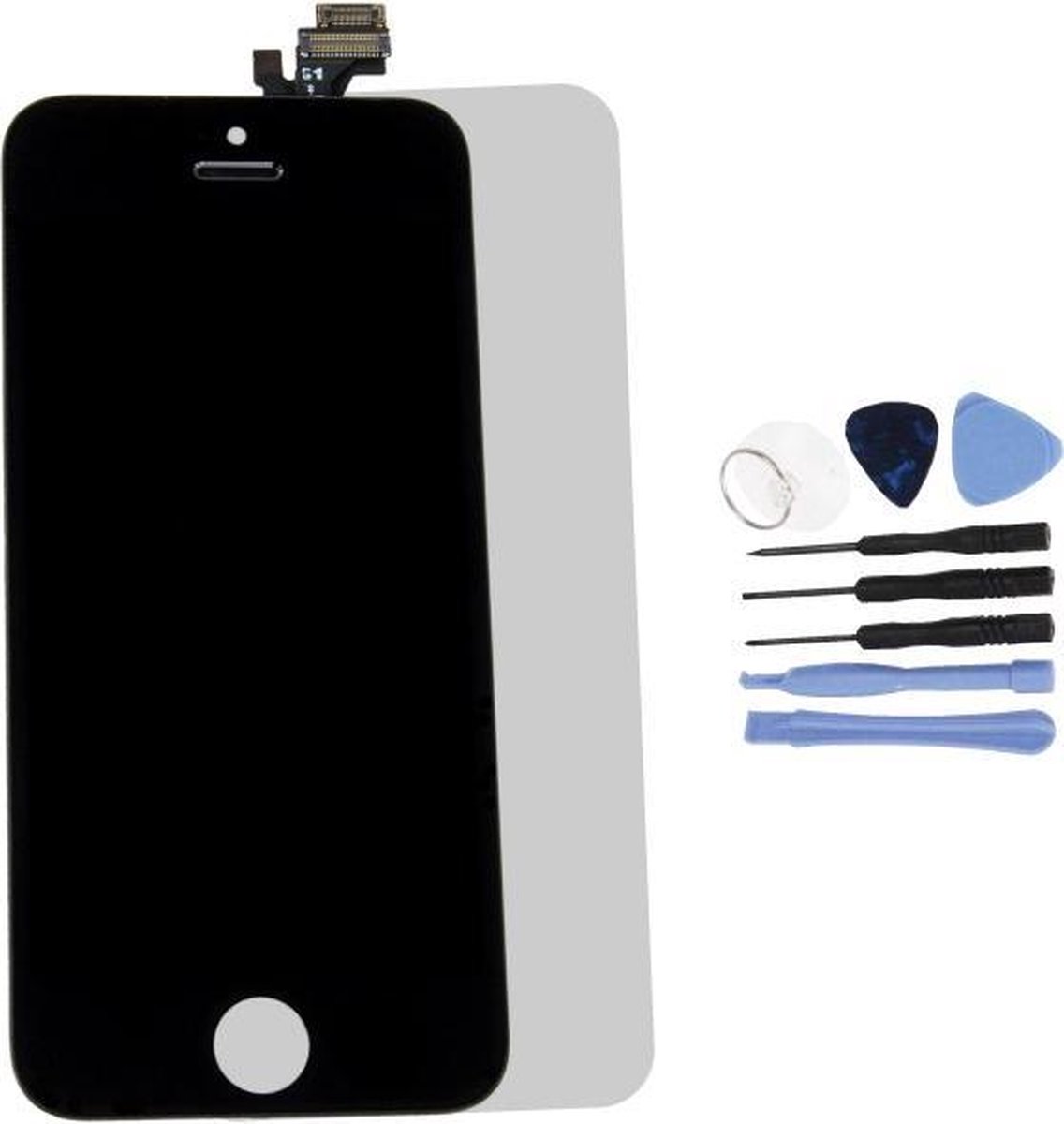 Nieuw - Voor Apple iPhone 5 - AAA+ LCD scherm Zwart + Tools & Screenguard