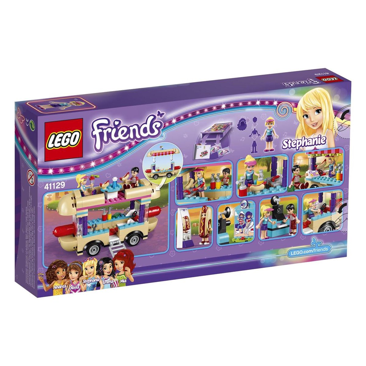 LEGO Friends Pretpark Hotdog-wagen - 41129 - LEGO