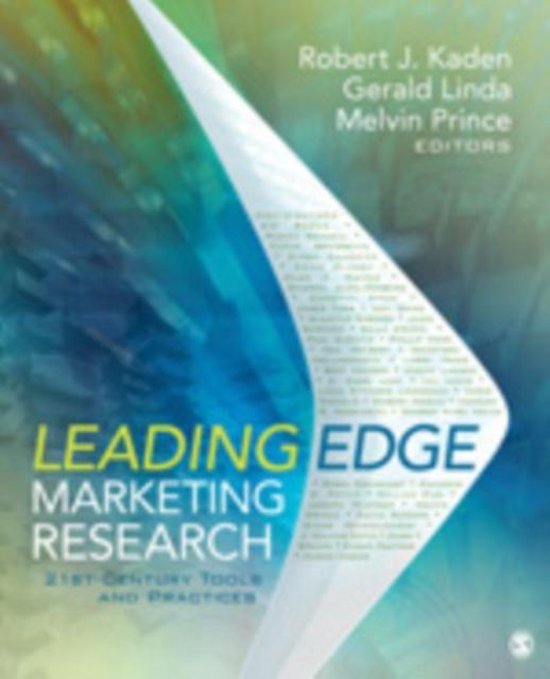 Leading Edge Marketing Research - cover