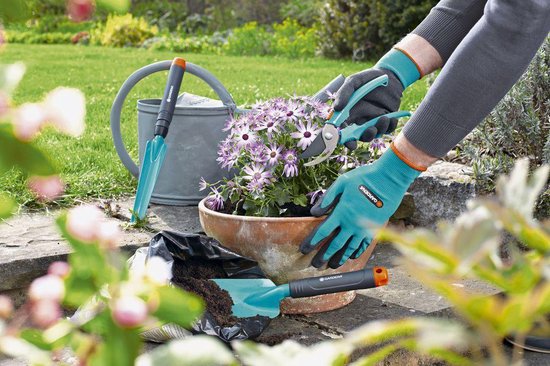 GARDENA Startkit handgereedschap vierdelig - -schep, onkruidsteker , snoeischaar en handschoenen van GARDENA — afbeelding 3