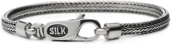 SILK Jewellery - Zilveren Armband - Alpha - 332.19 - Maat 19