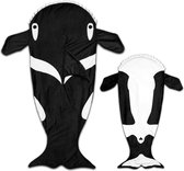 Snug Rug Killer Whale Staart Deken - Orka staartdeken - Zwart Wit Rood - Onesie - Jongens - Snuggle