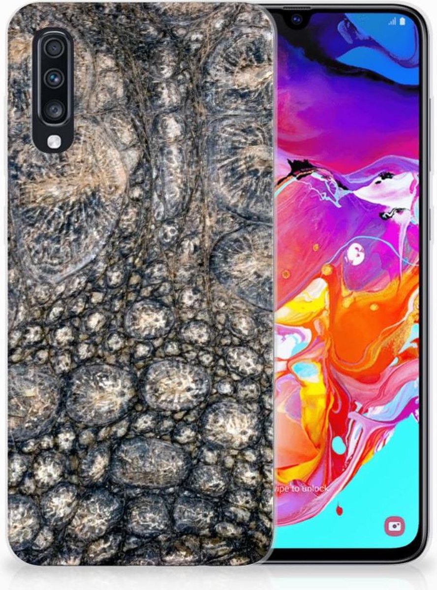 Samsung Galaxy A70 TPU Hoesje Krokodillenprint