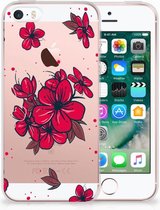 iPhone SE | 5S TPU Hoesje Design Blossom Red