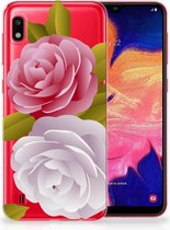 TPU Cover Geschikt voor Samsung Galaxy A10 Roses