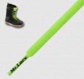 6 mm x 275 cm Sneeuw Neon Groen Rond - Snowies Ronde lange snowboard shoenveters