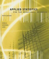 Applied Statistics for the Behavioral Sciences 5th Edition