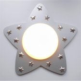 Funnylight Design lamp Silver Star Collection Ster - Zilveren plafonniere met 3D sterren