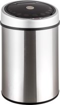 Tectake Sensor Prullenbak - 40 l - RVS