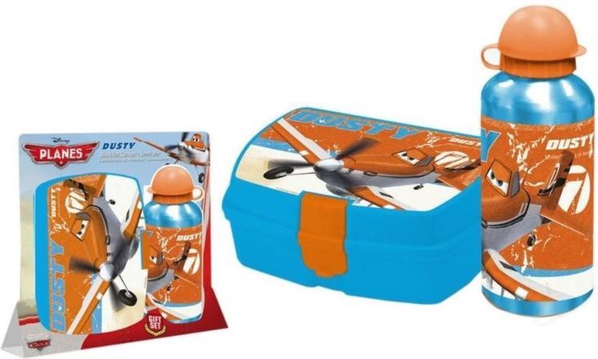 Disney Planes giftset lunchbox en Aluminium beker