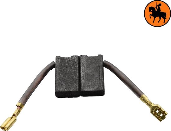 Jeu de balais de charbon pour scie DeWalt DW708 - 6,3x12,5x21,5mm -  Remplace 381028-02