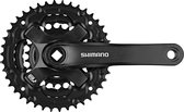 Shimano FC-TY501 Crankset 6/7/8-speed, 42-34-24 tanden, zwart Pedaalarmlengte 170mm