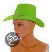 Western Cowboy hoed volwassene fluo groen