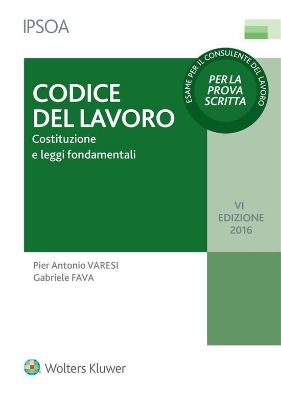 Codice del lavoro - cover