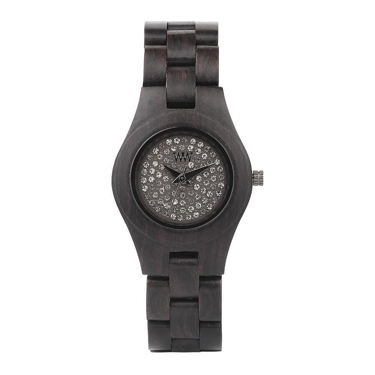 WeWOOD MOON CRYSTAL - Horloge - Zwart - 30 mm