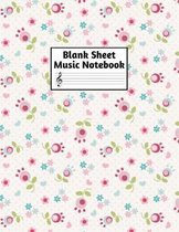 Blank Sheet Music Notebook