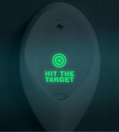 Fluoriserende toiletsticker Hit the Target / Raak het doel