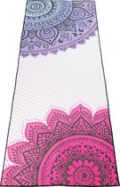JAP Sports - Yogamat handdoek - Anti slip - Bescherming voor de yoga mat - Zacht en licht - Absorberend - Sneldrogend - Fuchia