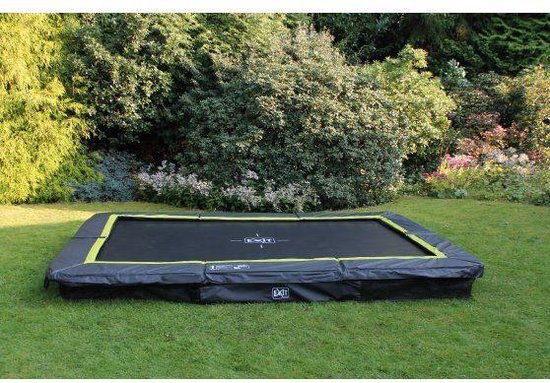 EXIT Silhouette inground trampoline 214x305cm - zwart | bol.com