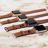 Bouletta Leren bandje - Apple Watch Series 1/2/3/4 (38&40mm) - Gegraveerd