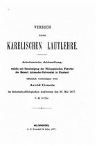 Versuch einer karelischen Lautlehre