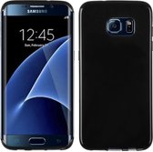 TPU Siliconen case Hoesje voor Galaxy S7 Edge - Zwart