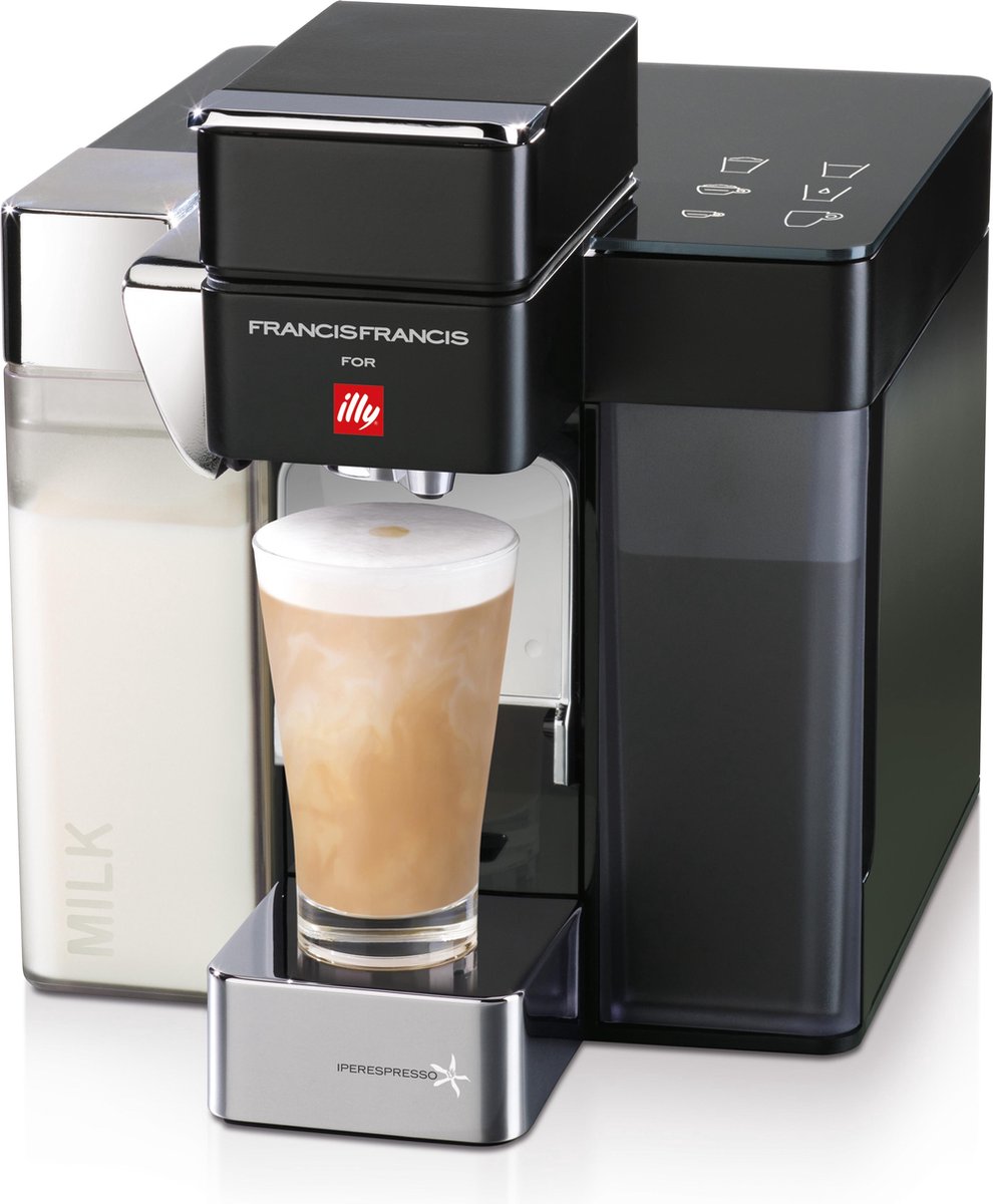 illy Home Y5 Milk Iperespresso Koffiecupmachine Zwart bol