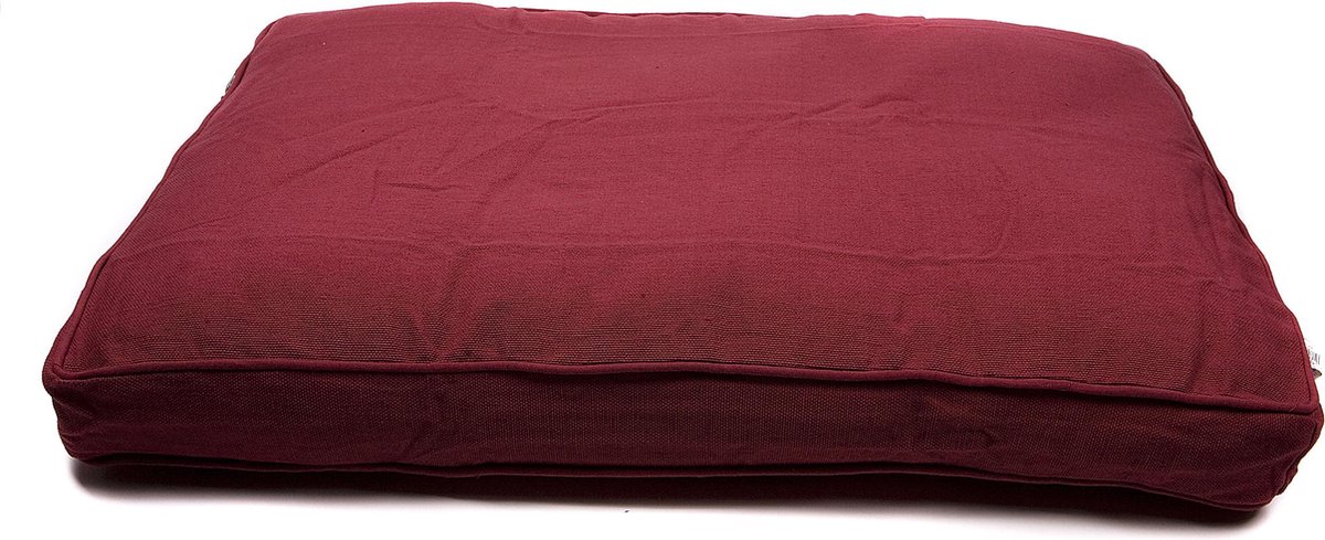 Lex & Max Hondenkussen Alexander Bordeaux Rood - Boxbed - 90 x 65cm