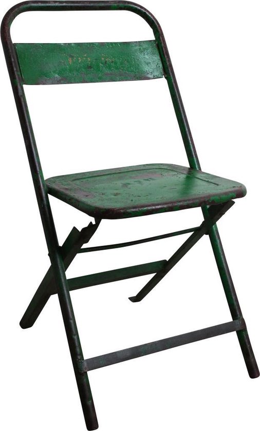 Raw Materials Iron stoel - Klapstoel – Groen – Ijzer | bol.com