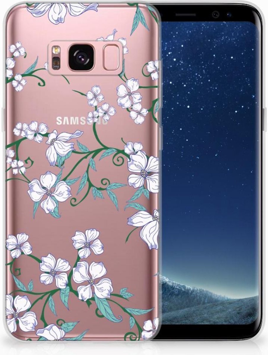 Back Cover voor Samsung Galaxy S8 Uniek TPU Case Blossom White