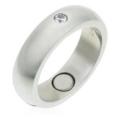 Orphelia RSG-040/53 - Ring - Roestvrij staal / Zirconium - 0.6 cm - Maat 17.00 mm (53)