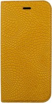 Imoshion Crocodile Leren Bookcase iPhone 6(s) - Geel