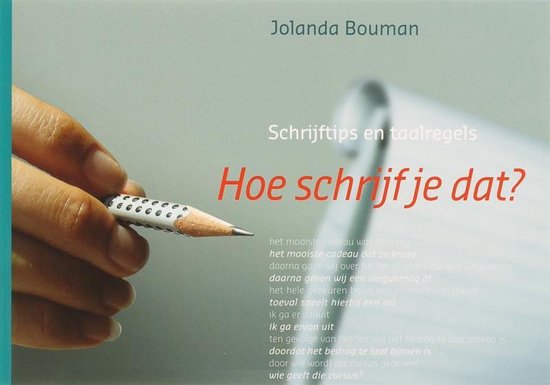 Hoe schrijf je dat? - cover