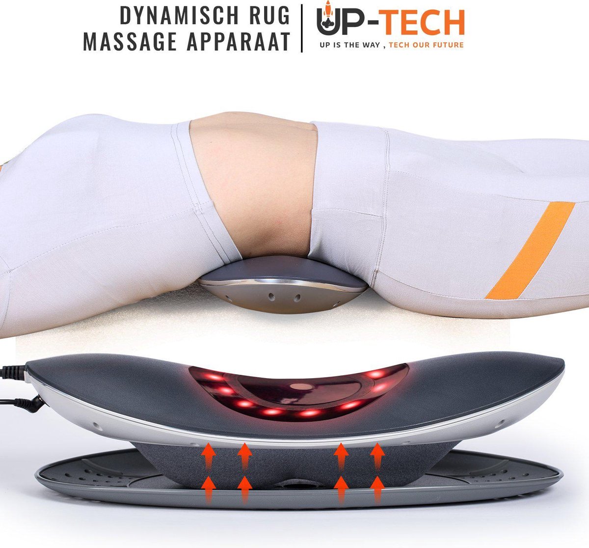 Mauve Clip vlinder ventilator Luxe Rug Massage Apparaat Met Verschillende Temperaturen - Fysiotherapie  -... | bol.com