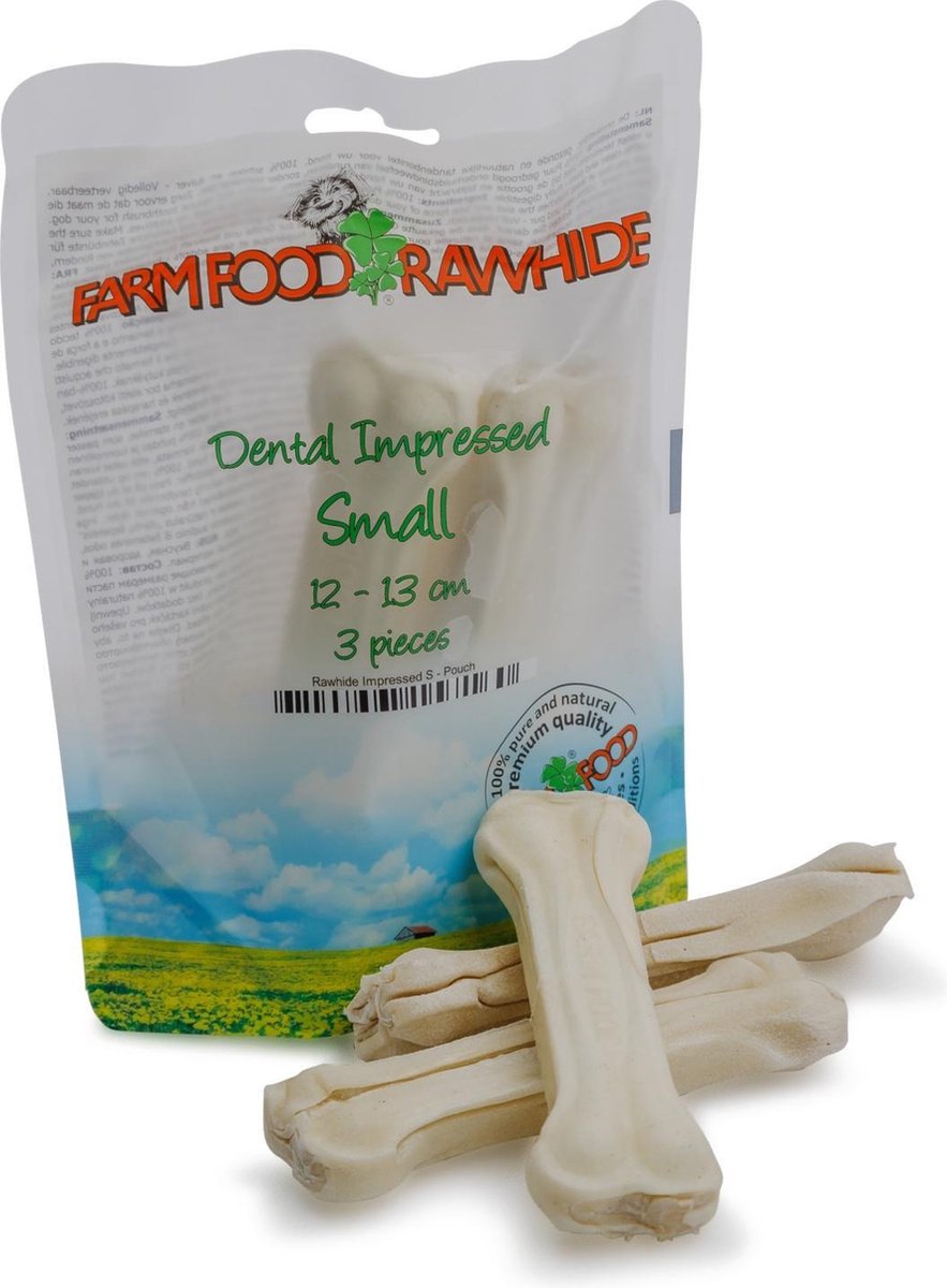 Farm Food Rawhide Dental Impressed Rund Hondensnacks 50 g