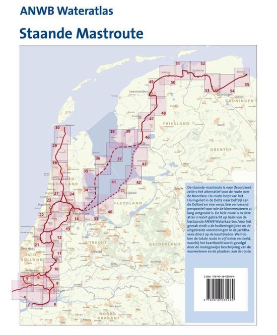 ANWB waterkaart - Staande mastroute, John Meijers | 9789018035969 | Boeken  | bol.com