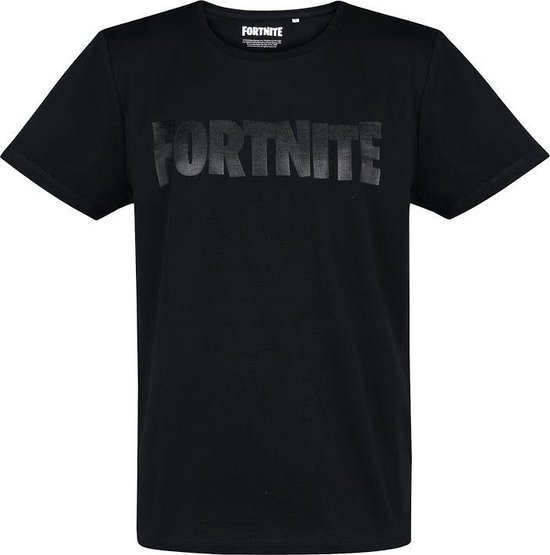 Fortnite - Foil Logo Black T-Shirt XXL