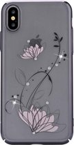Devia - iPhone Xs Hoesje - Harde Back Case Lotus Zwart