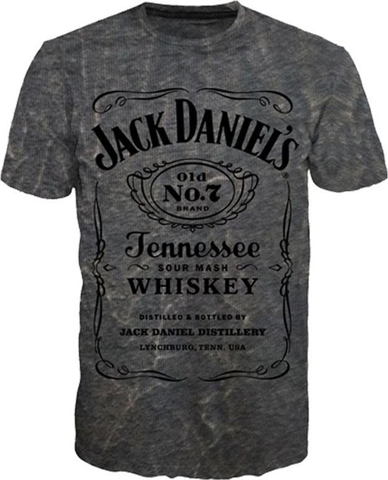 Jack Daniels-Acid Washed T-shirt-XL | bol