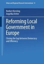 Urban and Regional Research International 4 - Reforming Local Government in Europe