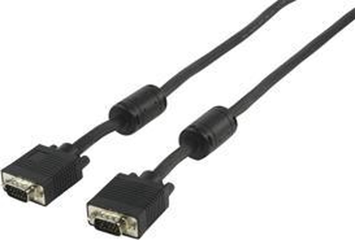 Konig - VGA (D-Sub) naar VGA (D-Sub) - 5 m - Zwart