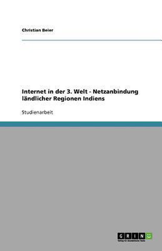 Internet in der 3. Welt - Netzanbindung landlicher Regionen  ... - cover