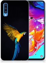 Geschikt voor Samsung Galaxy A70 TPU Siliconen Hoesje Design Papegaai