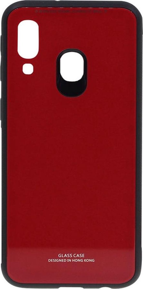 Shop4 - Geschikt voor Samsung Galaxy A40 Hoesje - Harde Back Case Rood